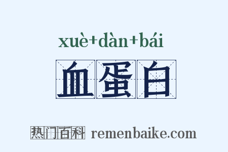 血蛋白是什么意思的图片